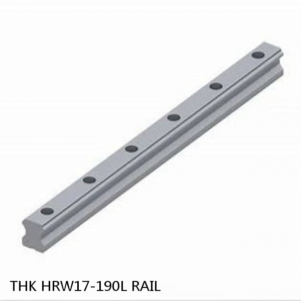 HRW17-190L RAIL THK Linear Bearing,Linear Motion Guides,Wide, Low Gravity Center LM Guide (HRW),Wide Rail (HRW) #1 small image