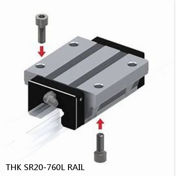 SR20-760L RAIL THK Linear Bearing,Linear Motion Guides,Radial Type Caged Ball LM Guide (SSR),Radial Rail (SR) for SSR Blocks