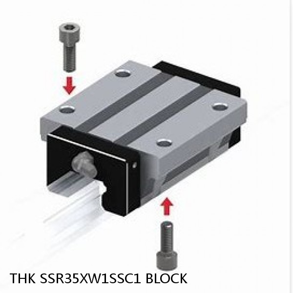 SSR35XW1SSC1 BLOCK THK Linear Bearing,Linear Motion Guides,Radial Type Caged Ball LM Guide (SSR),SSR-XW Block #1 image