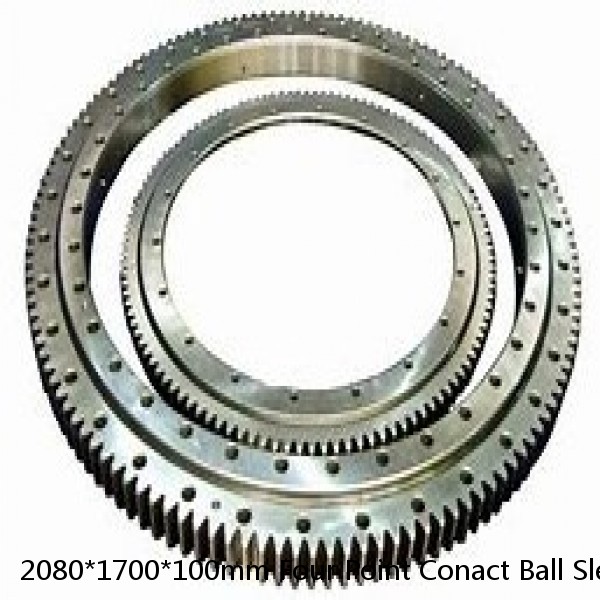2080*1700*100mm Four Point Conact Ball Slewing Bearing #1 image